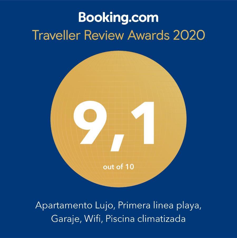 Apartamento Lujo, Primera Linea Playa, Garaje, Wifi, Piscina Climatizada Roquetas de Mar Eksteriør bilde