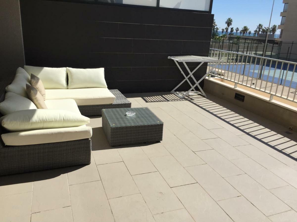 Apartamento Lujo, Primera Linea Playa, Garaje, Wifi, Piscina Climatizada Roquetas de Mar Eksteriør bilde