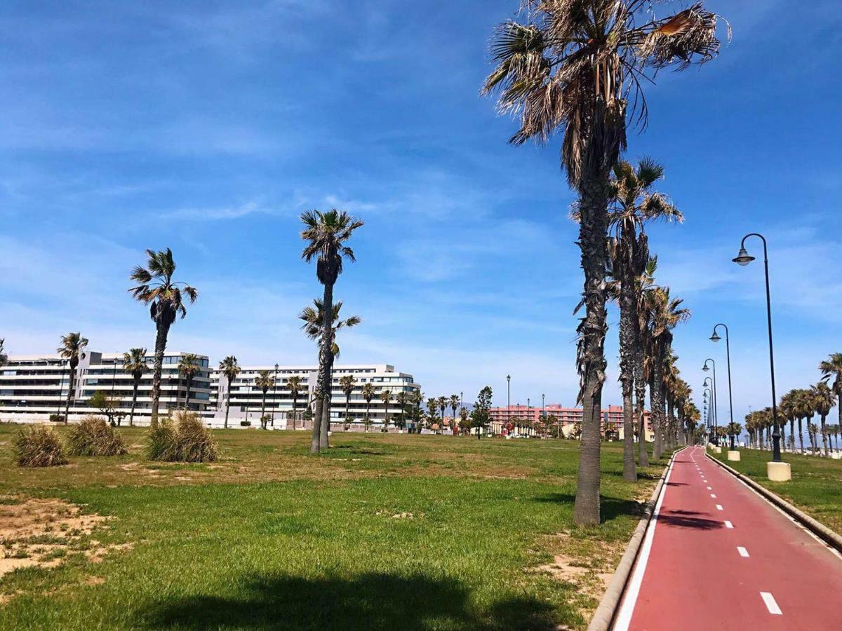 Apartamento Lujo, Primera Linea Playa, Garaje, Wifi, Piscina Climatizada Roquetas de Mar Eksteriør bilde